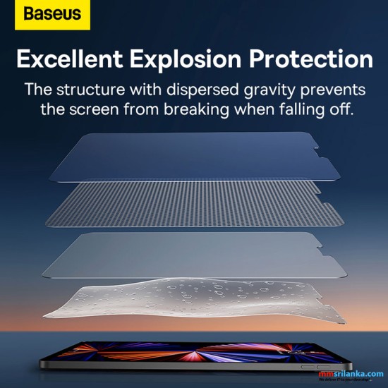 Baseus iPad Pro 11inch（2018/2020/2021）/iPad Air 10.9inch (2020）0.3mm Full-glass Tempered Glass Film Transparent